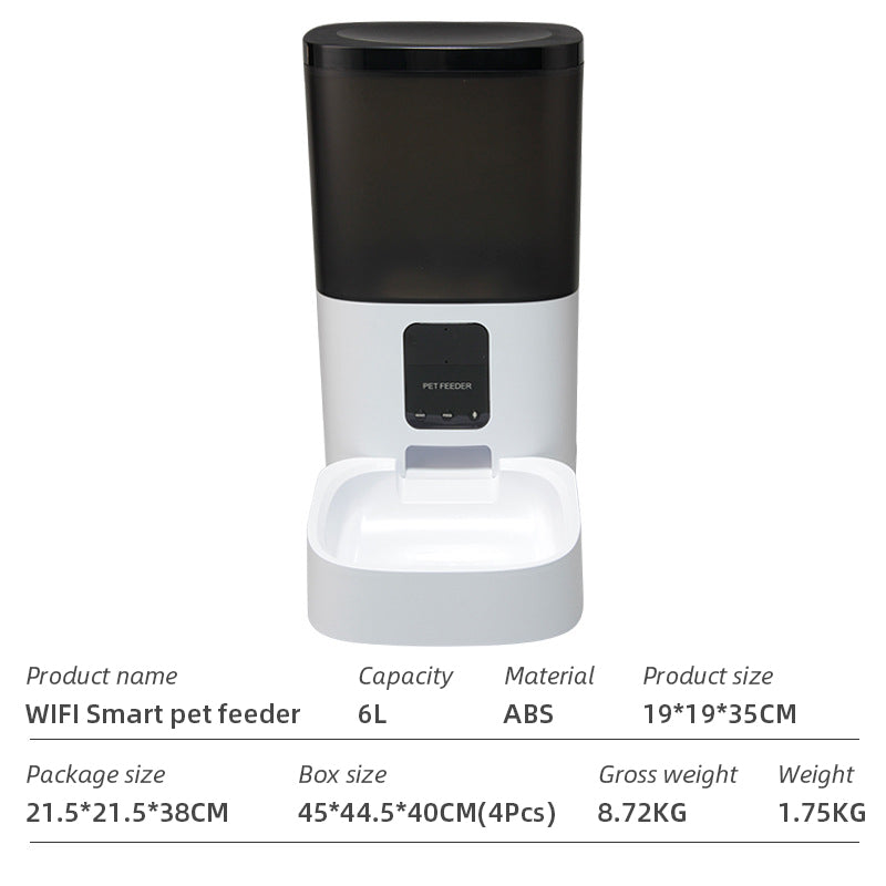 WiFi Smart Microchip Pet Feeder — App-Controlled, Timed Feeding, Battery-Powered