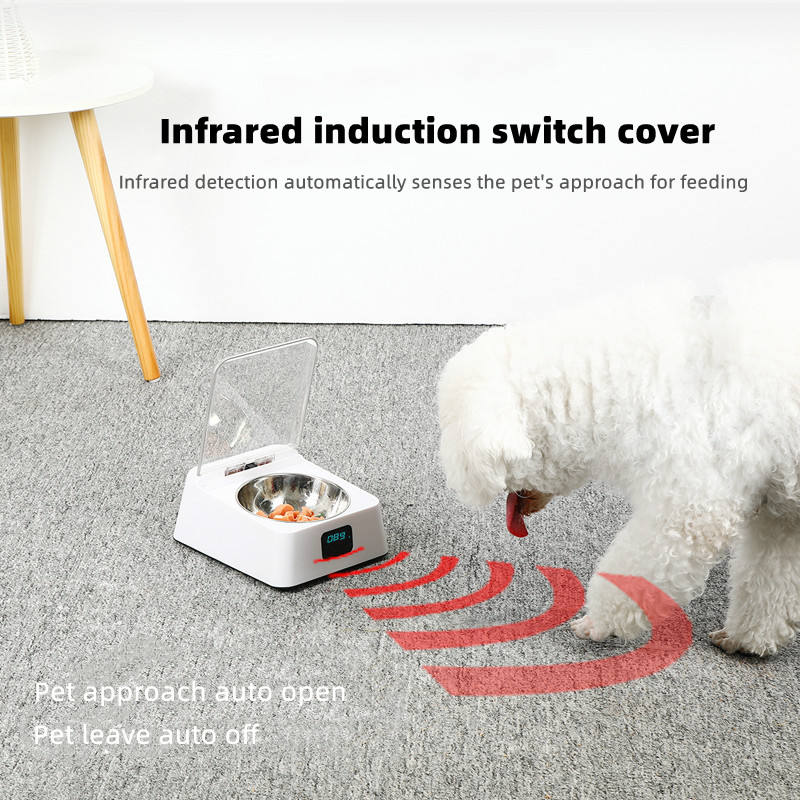 Smart Pet Bowl — Anti-Cockroach, Anti-Mouse, Moisture-Proof, 350ml, 10hr Battery