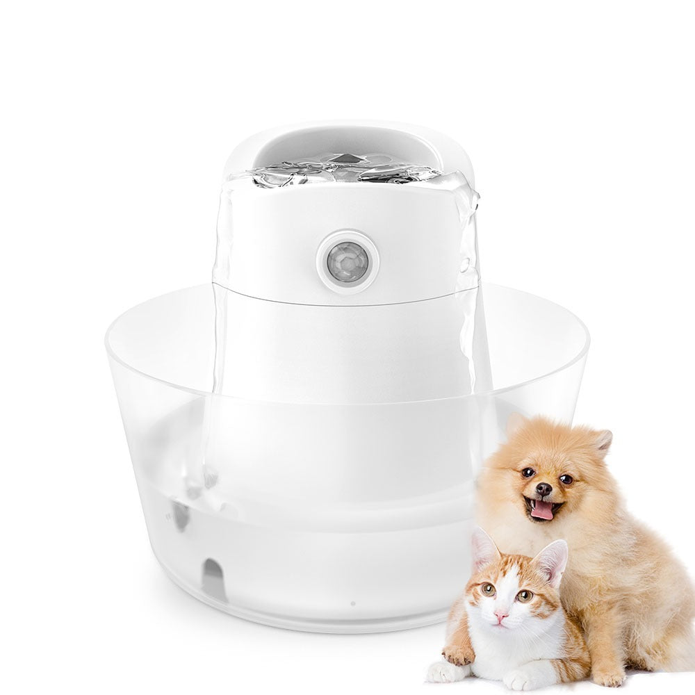 Smart Pet Water Fountain with Sensor, Filter & Circulating Flow