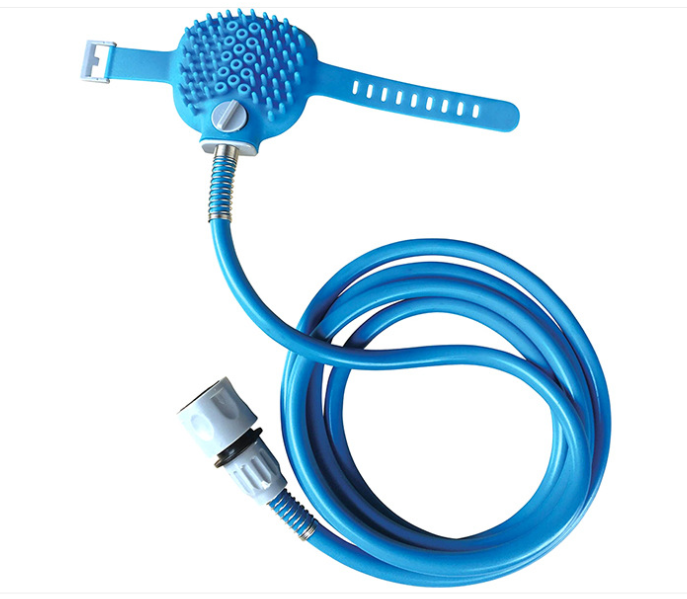 2-in-1 Pet Shower Brush & Massage Glove — Handheld Bathing Tool for Dogs & Cats