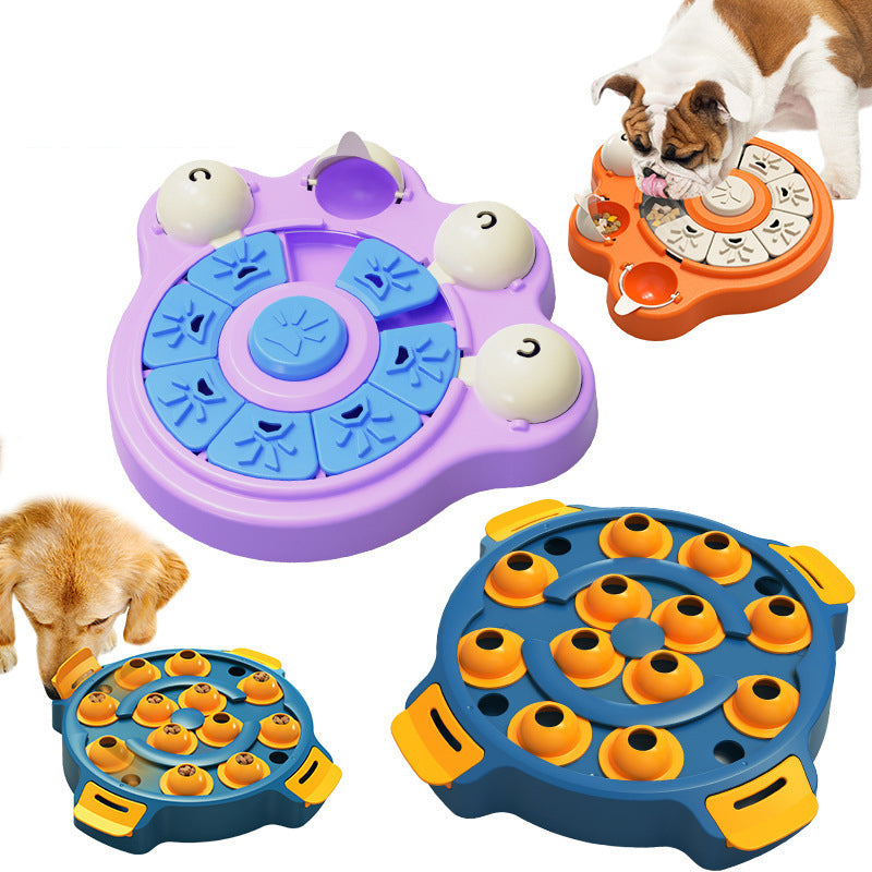 Slow Feeder Dog Puzzle Toy — Leak & Treat Dispensing, 2 Sizes, 6 Colors