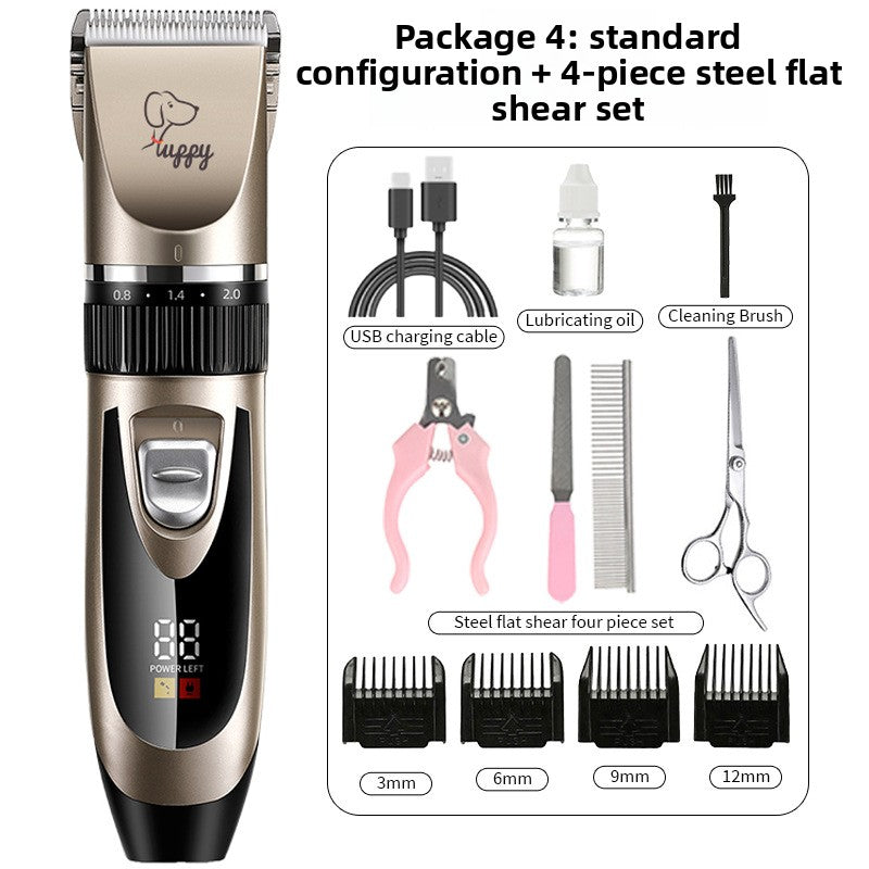 Professional Pet Hair Clipper Kit with Ceramic Blade