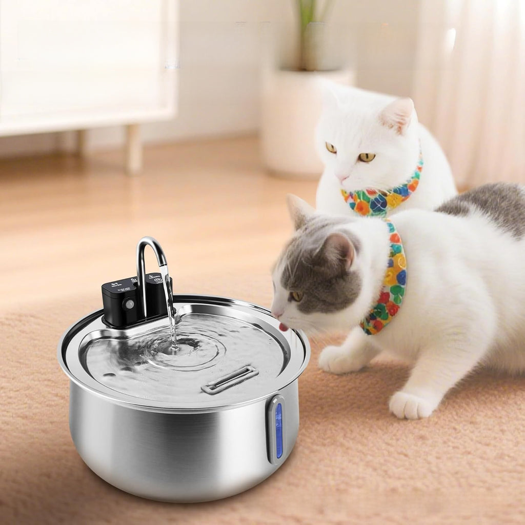 Wireless Smart Pet Water Dispenser — 4L Infrared Induction Fountain with Stainless Steel Faucet