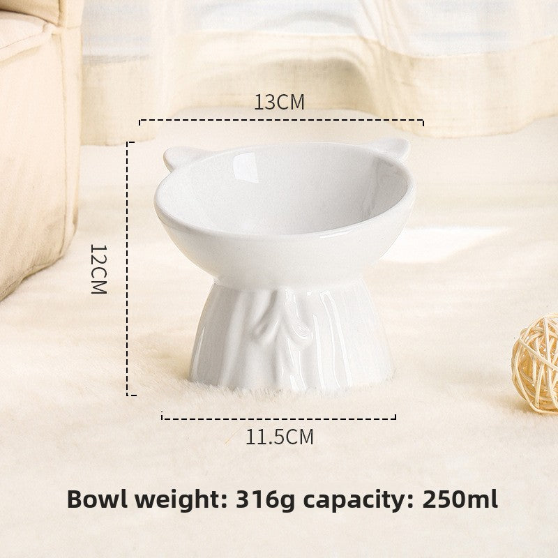 Ceramic Anti-Knock Pet Bowl — Non-Tip Feeding Bowl for Cats & Dogs, 10 Styles