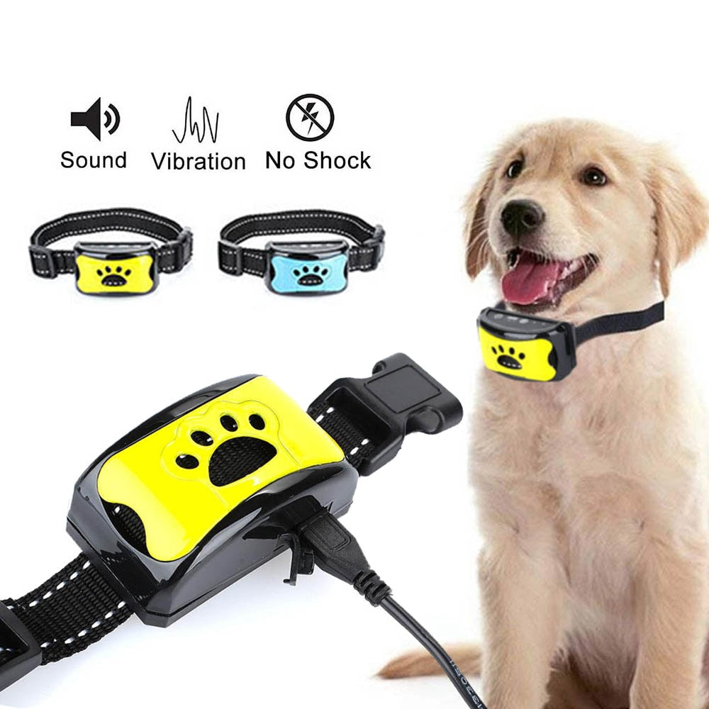 Waterproof Anti-Bark Collar — USB Rechargeable, 7-Level Sensitivity, Fits All Breeds
