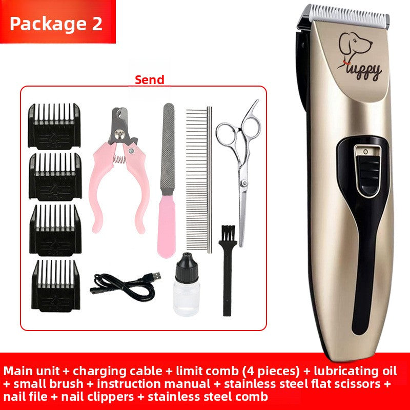 Professional Pet Hair Clipper Kit with Ceramic Blade