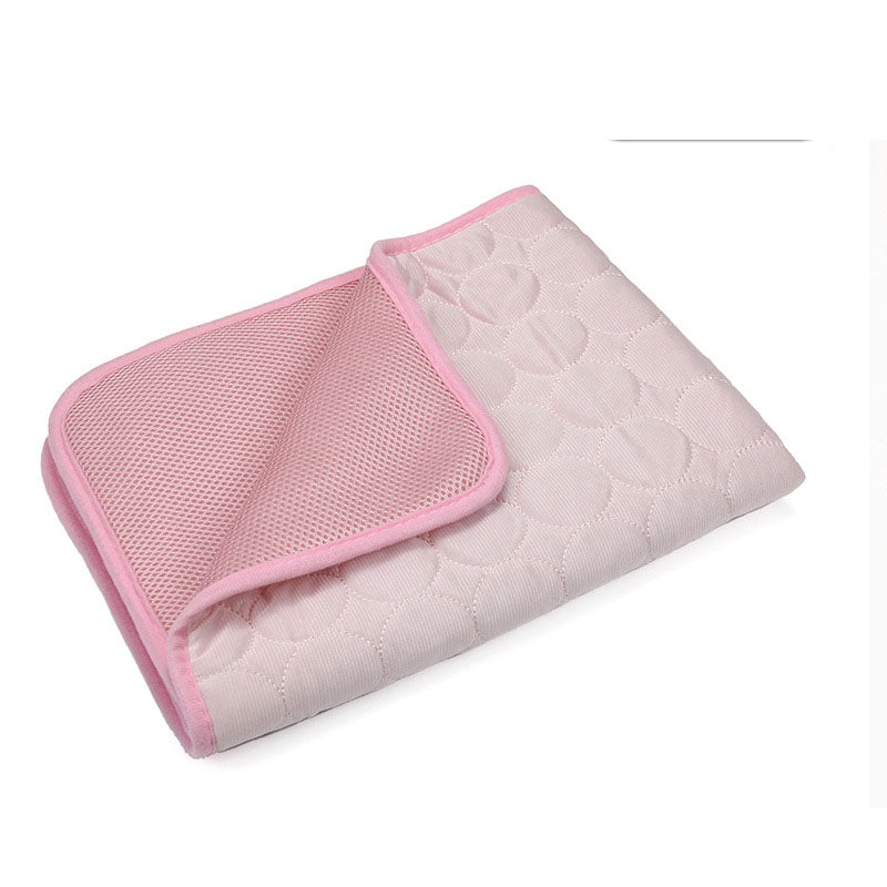 Ice Silk Cooling Pet Cushion — Breathable Summer Mat for Cats & Dogs