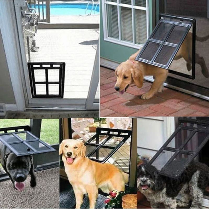 Magnetic Self-Closing Pet Screen Door — No-Cut Install, Two-Way Access, S & L Sizes