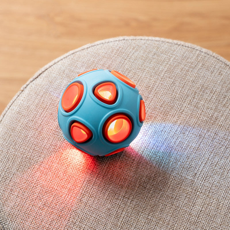 Interactive Rubber Treat Ball Dog Toy — Hollow, Glowing & Bells Variants, S or L
