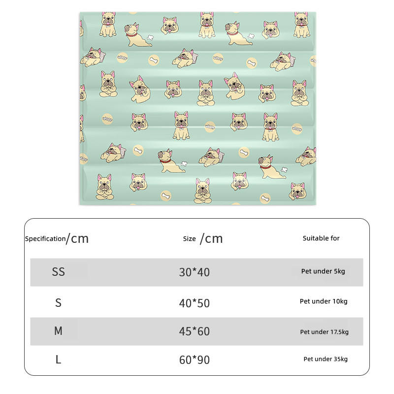 Gel Cooling Pet Pad — Ice Crystal Summer Cool Mat for Dogs & Cats