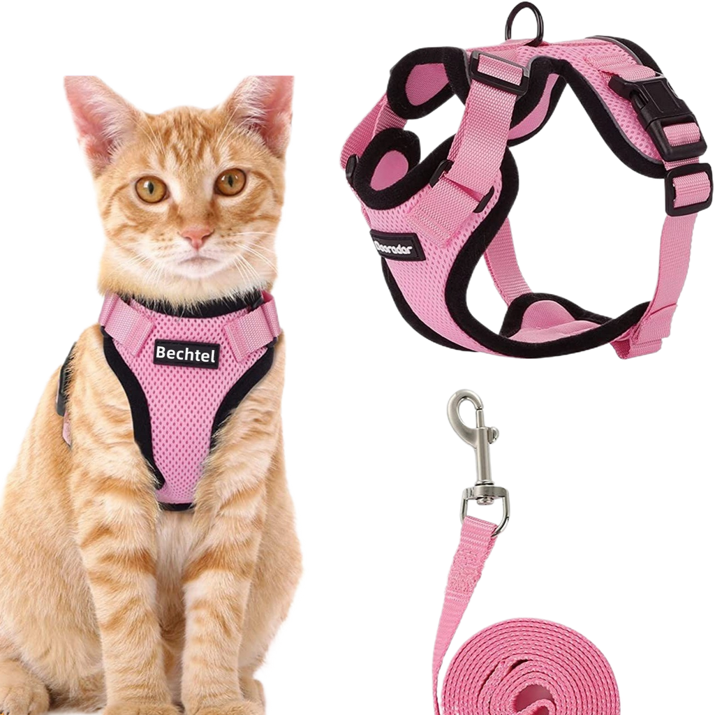 Adjustable Reflective Pet Vest Harness & Leash — Anti-Escape, Breathable, Sizes XS–M, 7 Colors