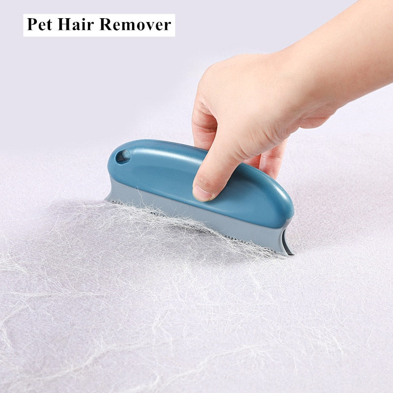 Pet Hair Remover Brush — Reusable, ABS & TPR, Works on Furniture & Clothing, 3 Colors