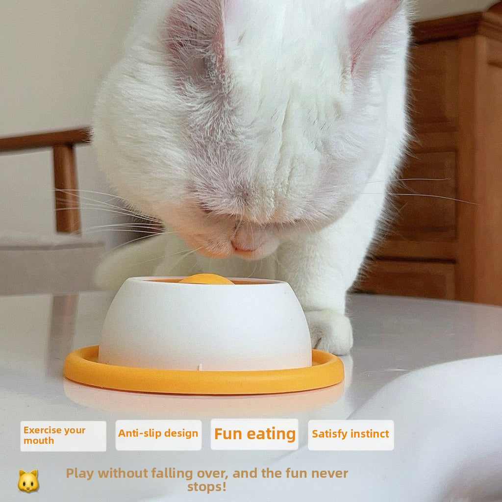 Slow Feeder Lick Toy for Cats & Dogs — Anti-Spill, Paste Treat Groove, 2 Colors