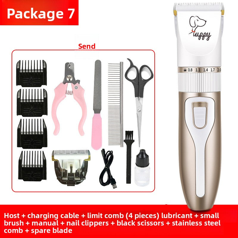 Professional Pet Hair Clipper Kit with Ceramic Blade