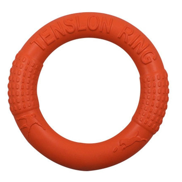 Rubber Flying Disc for Dogs — 2 Sizes, 3 Colors, Outdoor Fetch & Training