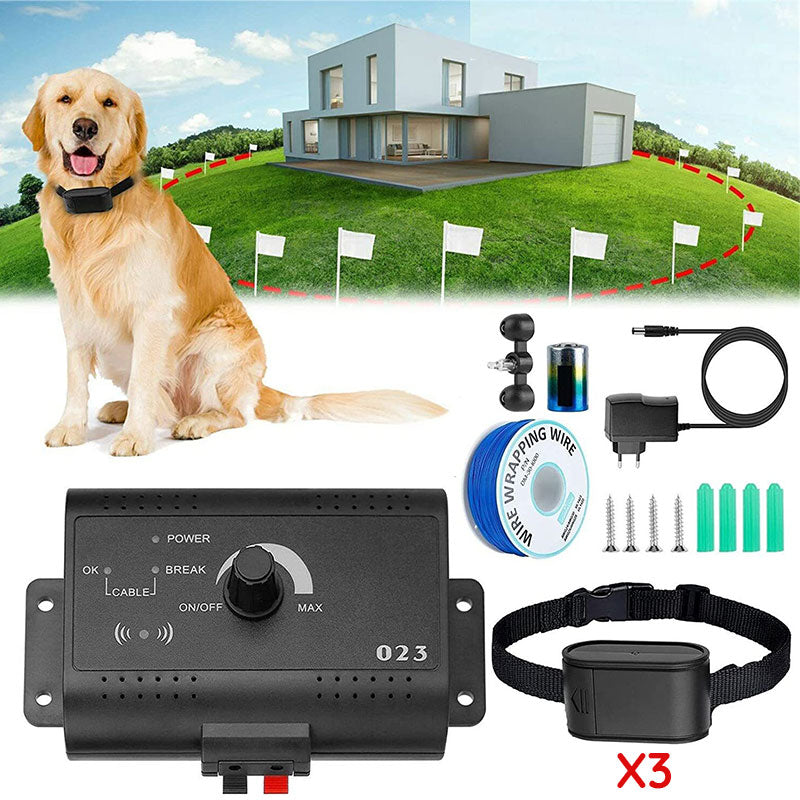 Wireless Invisible Dog Fence - Remote Control, Beep/Shock Collar, Outdoor Training