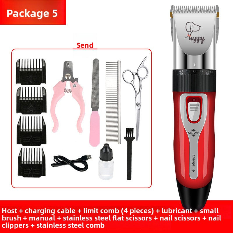 Professional Pet Hair Clipper Kit with Ceramic Blade
