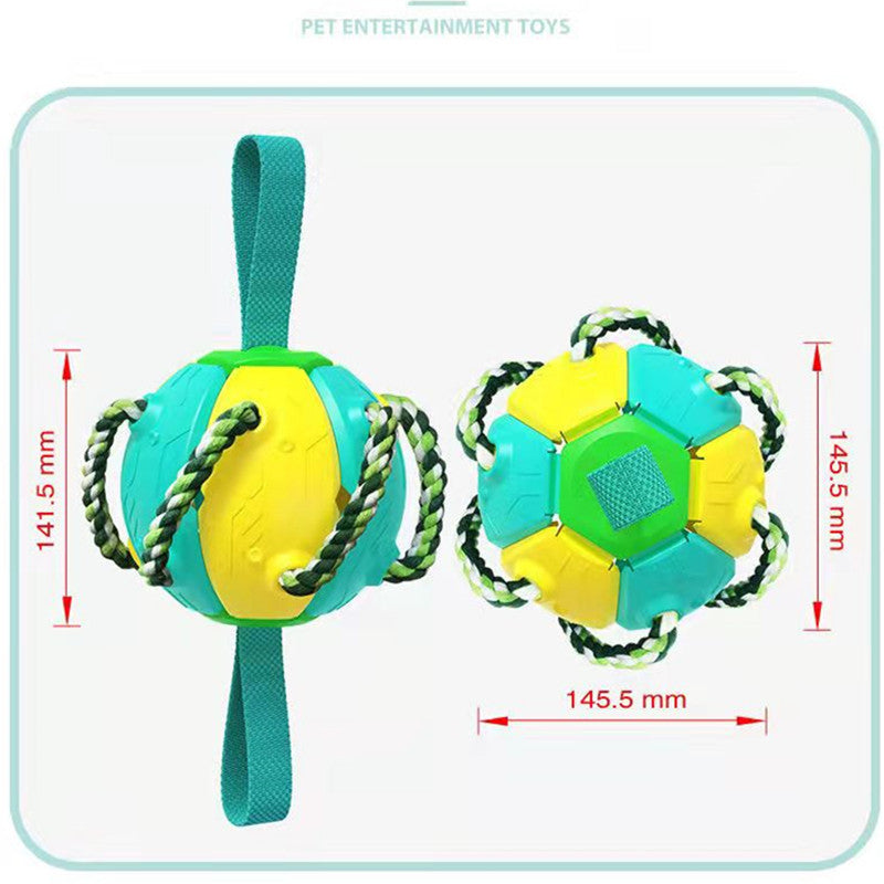 ABS Outdoor Frisbee Football Dog Toy — Interactive Fetch, 360g, 5 Color Combos