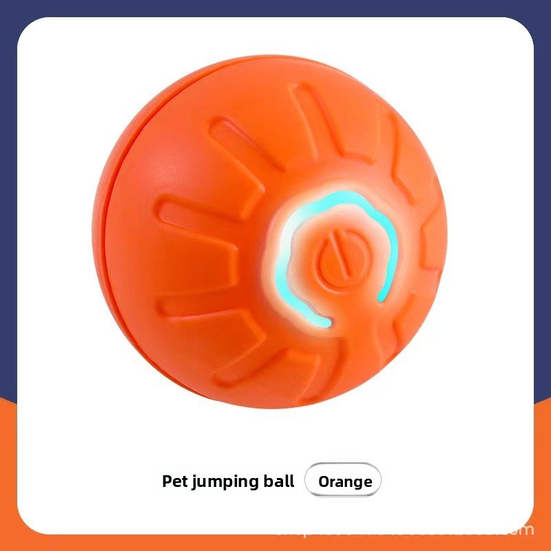 Electric Bouncing Pet Toy Ball — Interactive Anxiety Relief Toy for Dogs & Cats