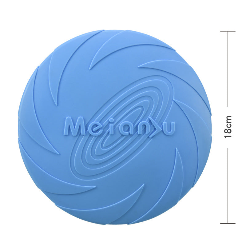 TPR Dog Frisbee — Soft, Bite-Resistant & Floating, 3 Sizes, 6 Colors