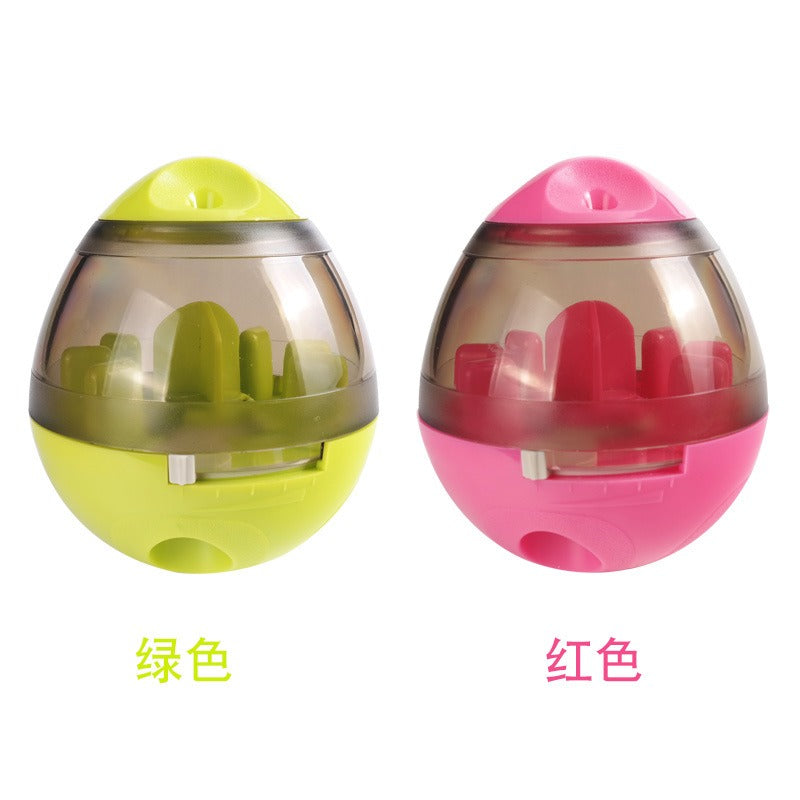Wobble Treat Dispenser Ball — Self-Righting, ABS+PC, Green or Red
