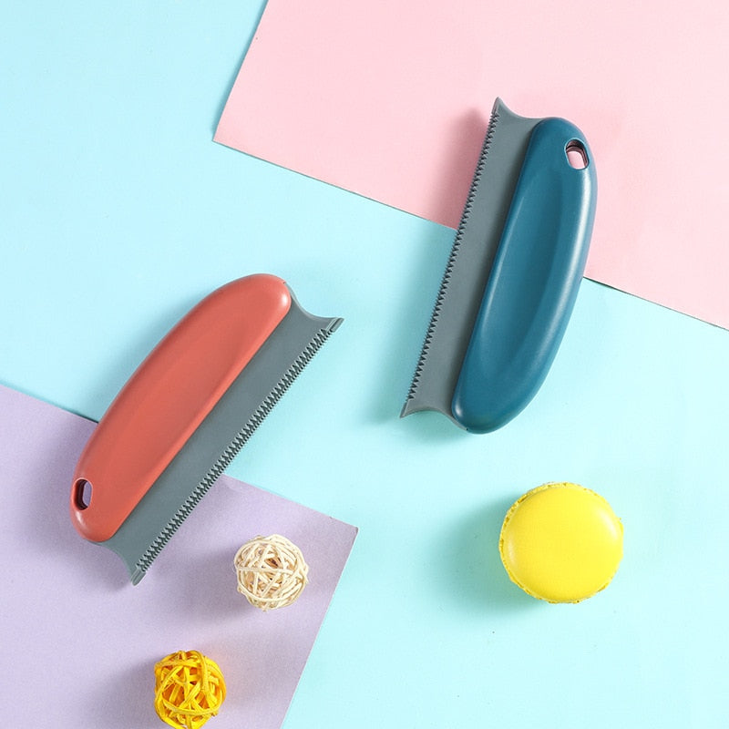 Pet Hair Remover Brush — Reusable, ABS & TPR, Works on Furniture & Clothing, 3 Colors