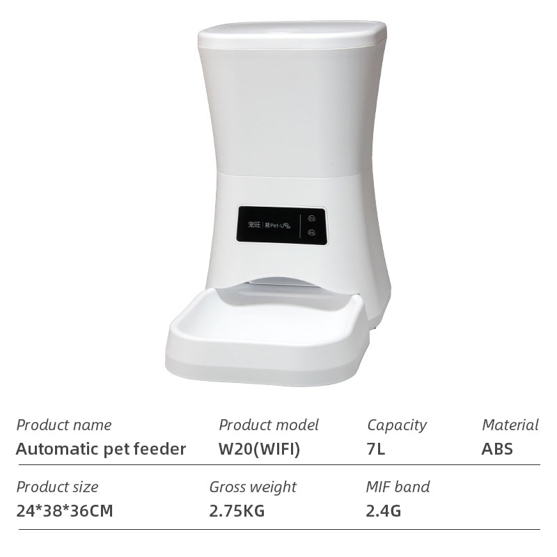 WiFi Smart Microchip Pet Feeder — App-Controlled, Timed Feeding, Battery-Powered