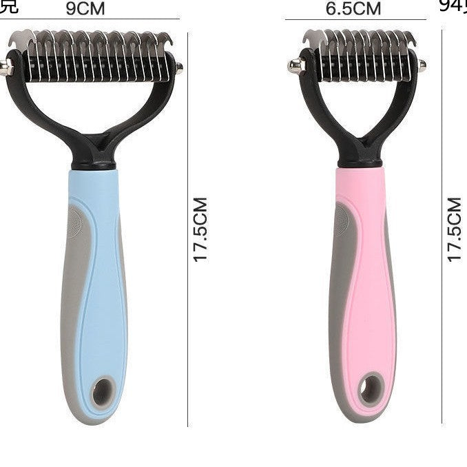 Double-Sided Pet Detangling and Thinning Comb