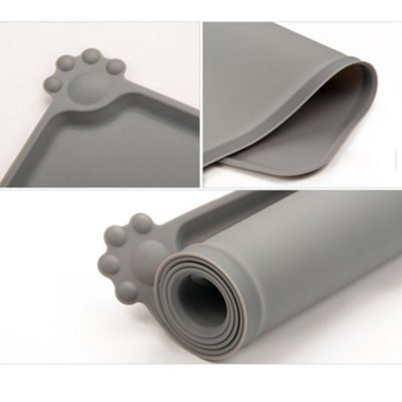 Silicone Pet Feeding Mat – Waterproof Non-Slip Food & Water Bowl Placemat for Dogs & Cats