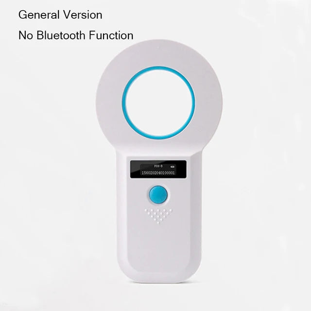 RFID Pet Microchip Scanner — 134/125kHz, OLED Display, USB & Bluetooth (W90B)