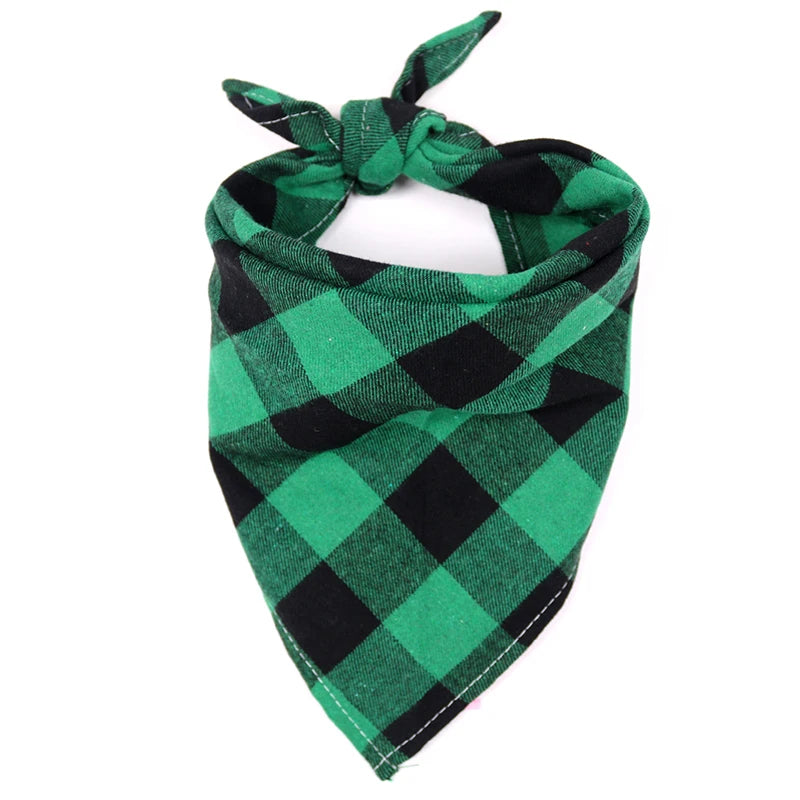 Dog Bandana Scarf — Cotton & Polyester, 6 Colors, Sizes S/M/L