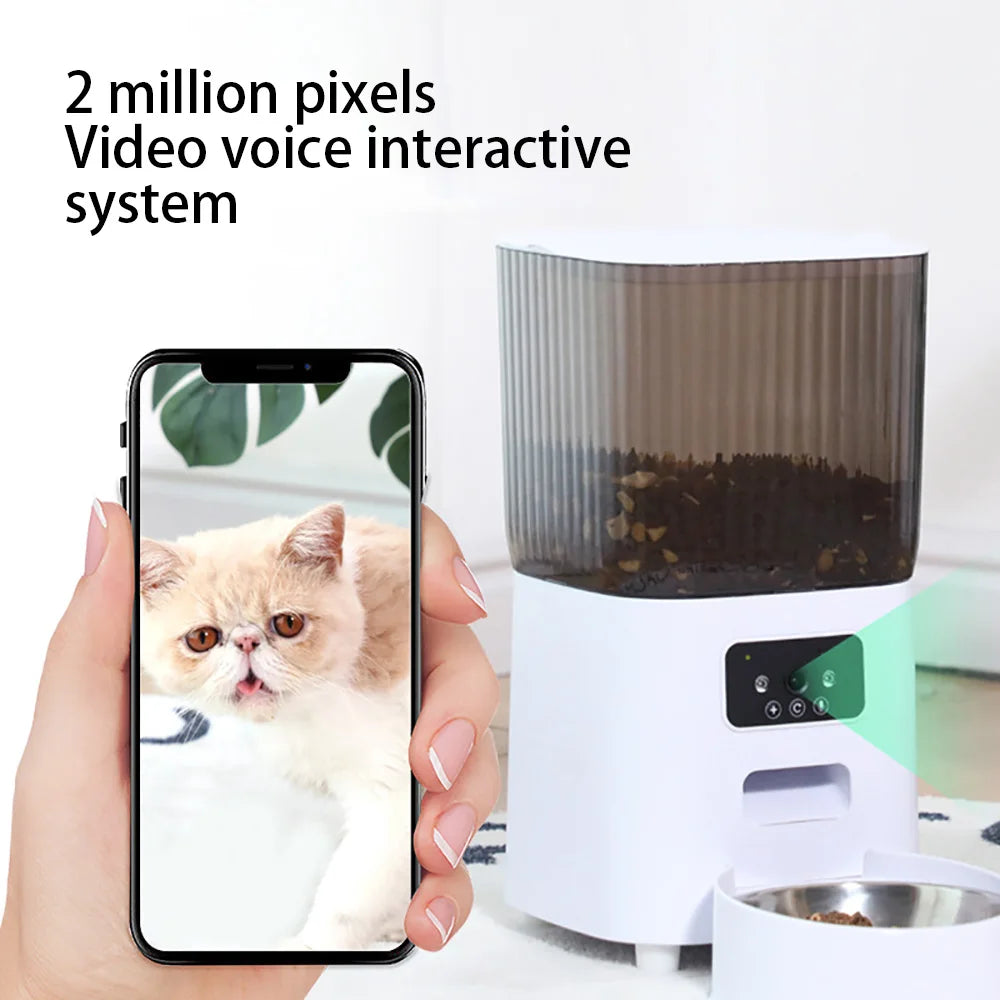 5L Smart Automatic Pet Feeder with Camera, WiFi & Voice Recorder