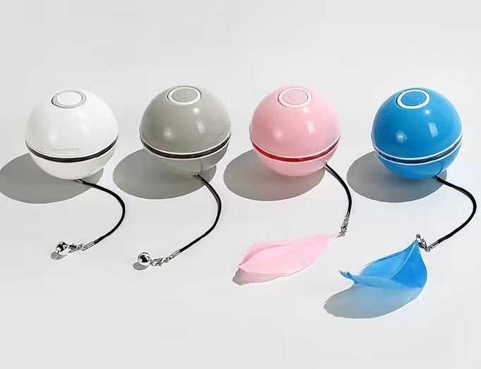Automatic LED Rolling Cat Ball Toy — USB Rechargeable Smart Teaser