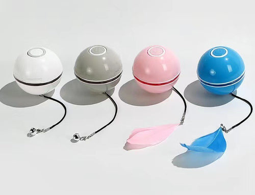 Automatic LED Rolling Cat Ball Toy — USB Rechargeable Smart Teaser