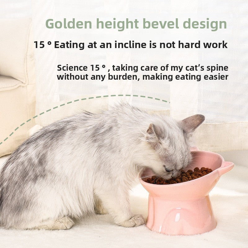 Ceramic Anti-Knock Pet Bowl — Non-Tip Feeding Bowl for Cats & Dogs, 10 Styles