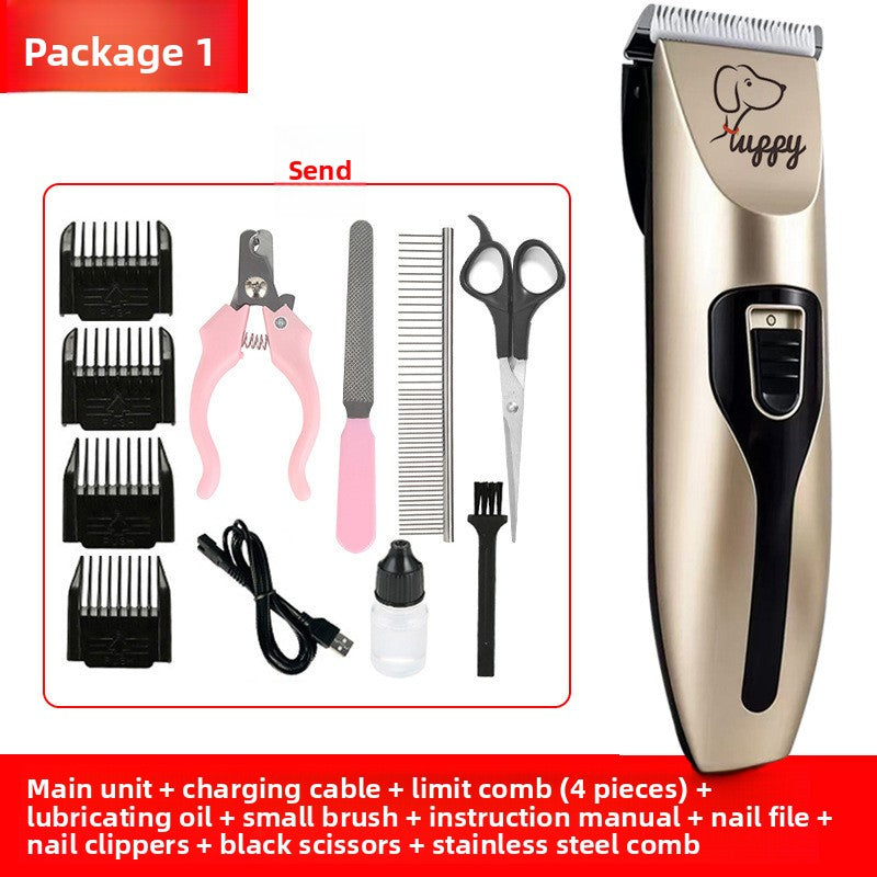 Professional Pet Hair Clipper Kit with Ceramic Blade