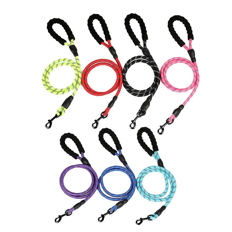 Reflective Dog Chest Harness — Breathable Nylon Vest with Neck Guard, 8 Colors, Sizes S–XL