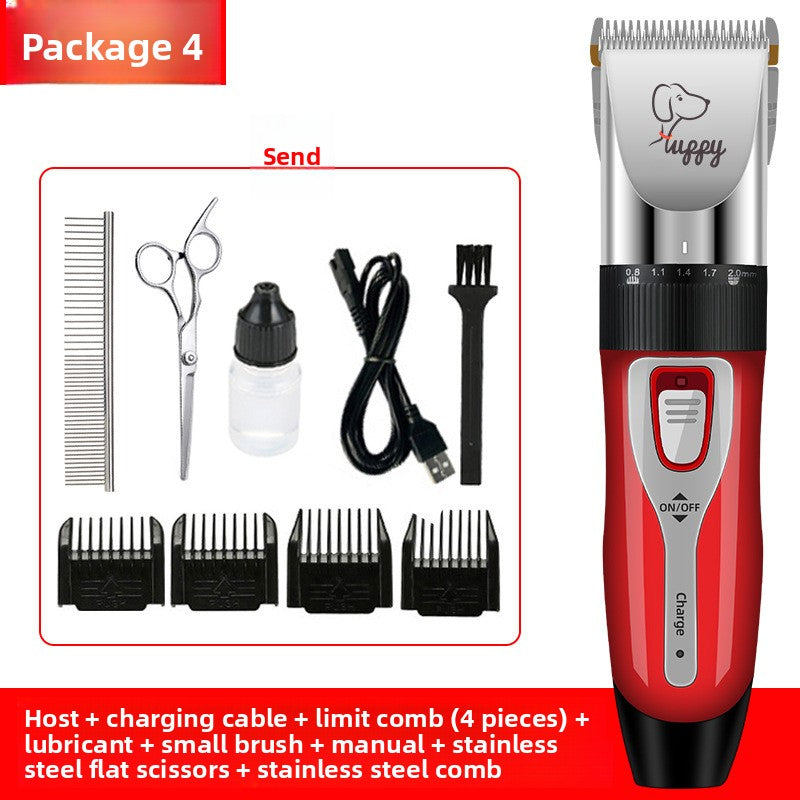 Professional Pet Hair Clipper Kit with Ceramic Blade