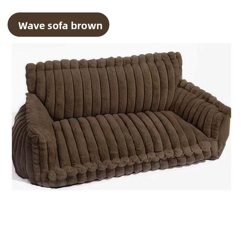 Removable Washable Plush Pet Bed — Four-Season Comfort for Dogs & Cats