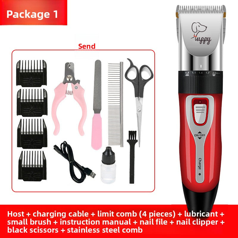 Professional Pet Hair Clipper Kit with Ceramic Blade
