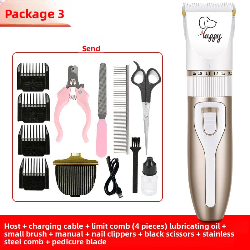 Professional Pet Hair Clipper Kit with Ceramic Blade