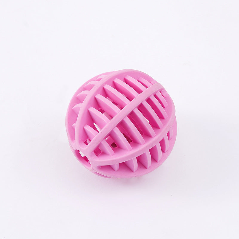 TPR Treat Leaking Molar Ball — Bite-Resistant, Teeth Cleaning, 8cm, 3 Colors