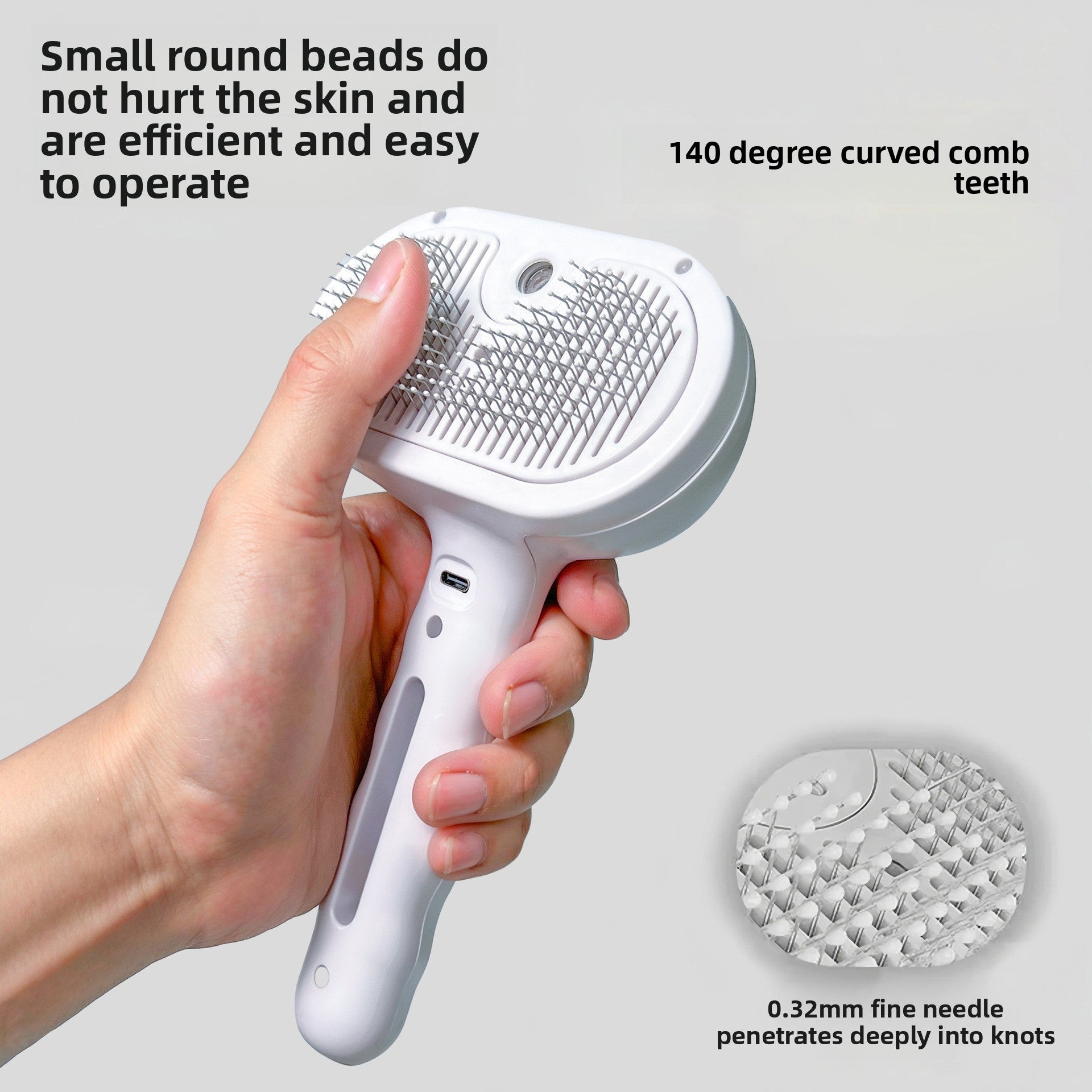 Pet Grooming Spray Comb with Detangling Function
