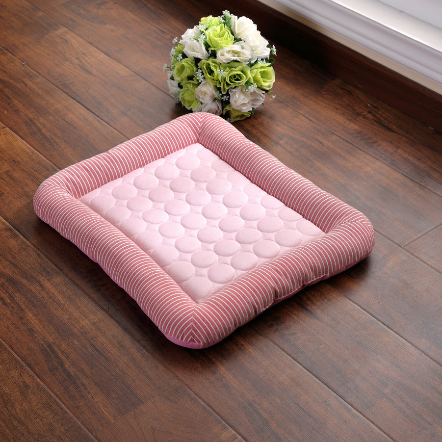 Ice Silk Pet Cooling Pad — Waterproof Summer Mat for Dogs & Cats, 4 Sizes