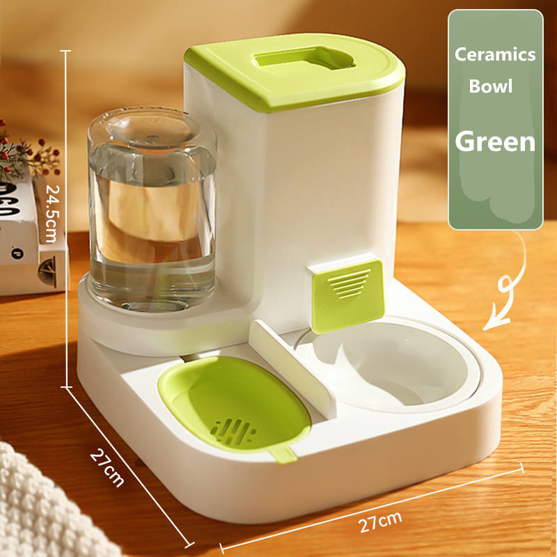 Automatic Pet Feeder — Stainless Steel or Ceramic Bowl, 9 Variants, Cats & Dogs