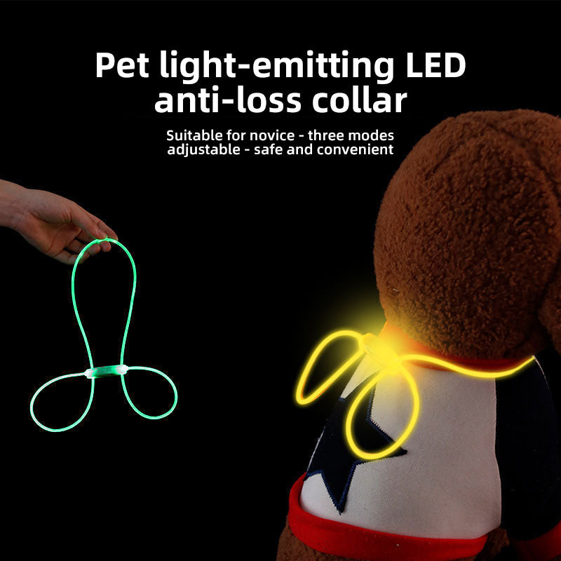 LED Luminous Dog Collar – Fruit-Themed Glow Safety Collar for Dogs | 31 in. (80cm)