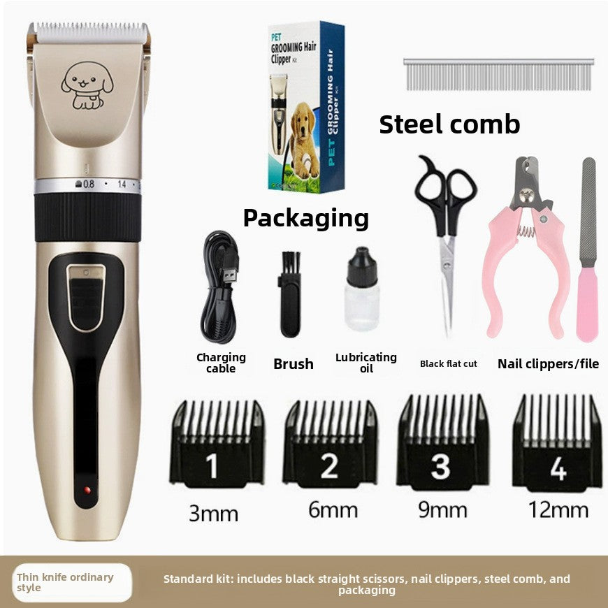 Professional Pet Hair Clipper Kit with Ceramic Blade