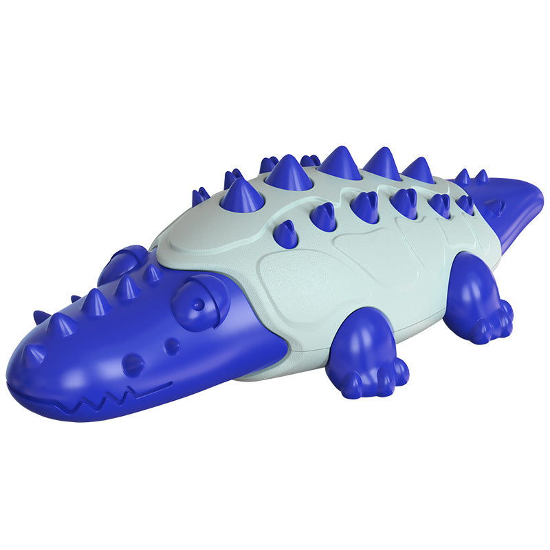 Crocodile Treat-Dispensing Chew Toy for Dogs – Bite-Resistant Molar Puzzle Toy | 5 Colors