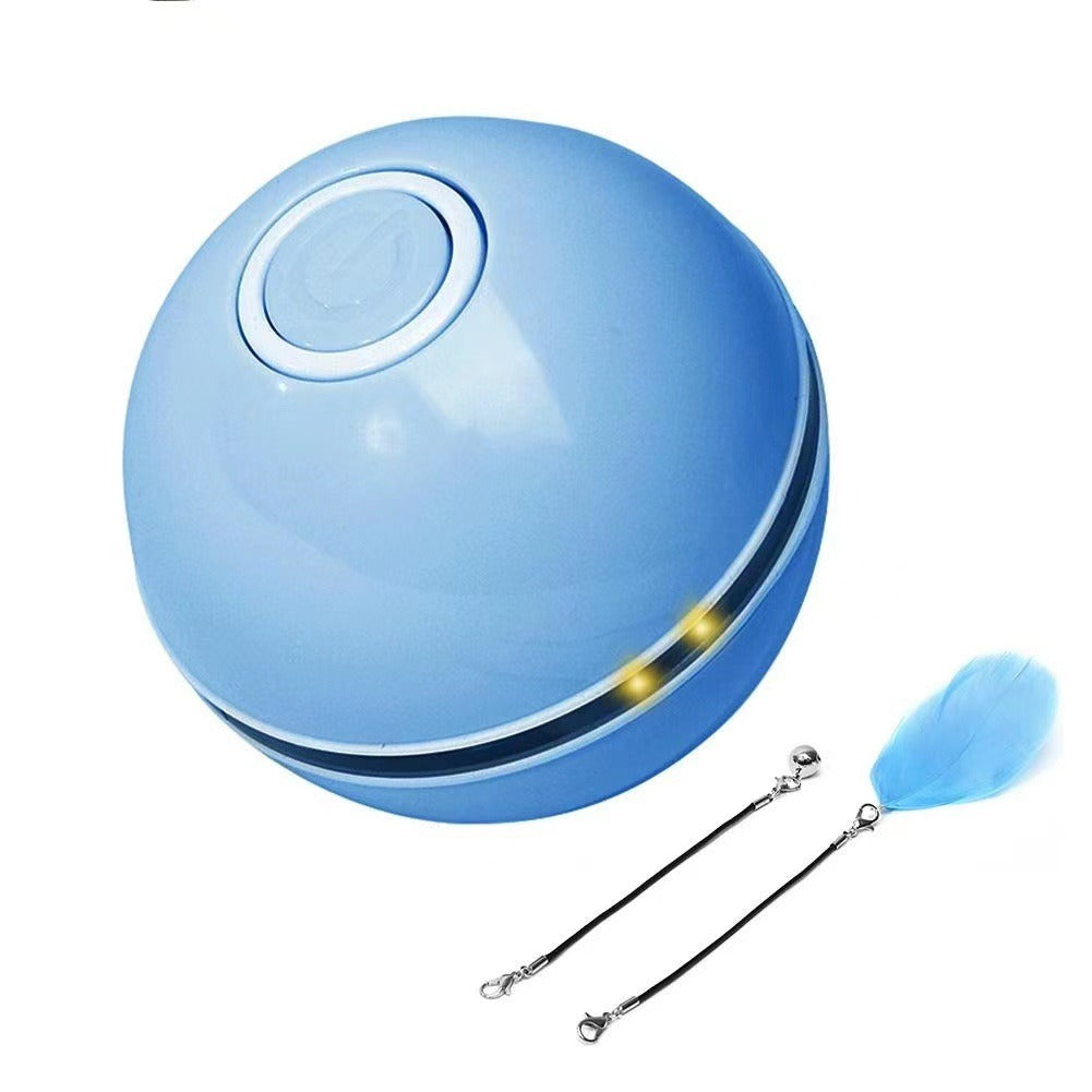 Automatic LED Rolling Cat Ball Toy — USB Rechargeable Smart Teaser