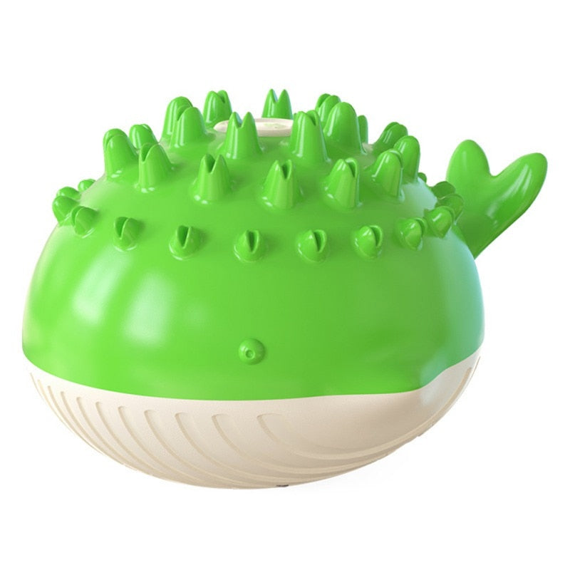 Crocodile Water Jet Floating Dog Toy — Squeaky, Molar, 140mm, 4 Colors